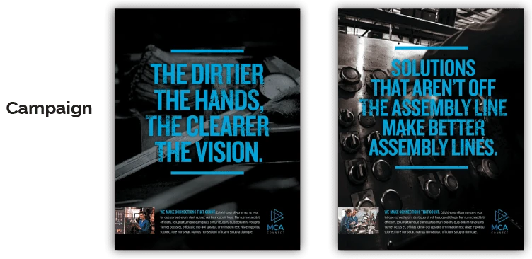 campaign-graphics Industrial and manufacturing Marketing campaign