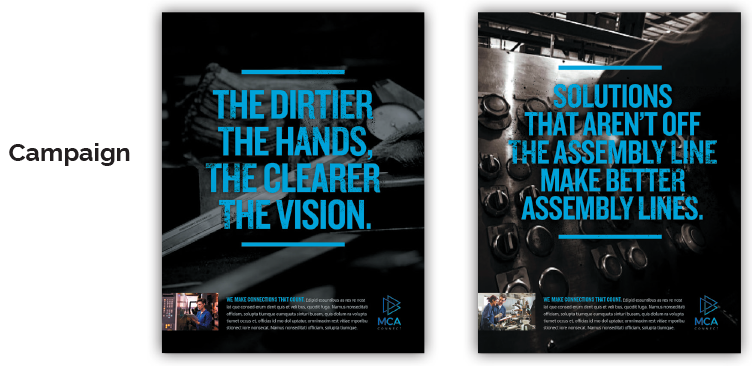 Industrial and manufacturing Marketing campaign